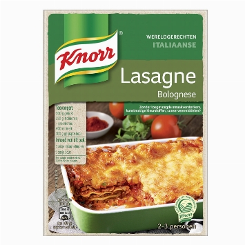 Knorr Plats du monde Lasagnes bolognaises (Italie) 191g